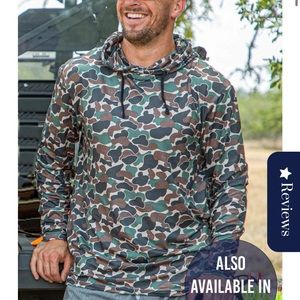 Burlebo Performance Hoodie - Throwback Camo NEW WITH TAGS